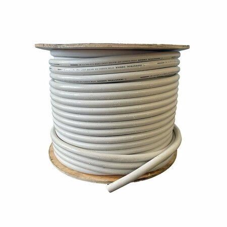 INDUSTRIAL CHOICE 3/4 x 400 ft Reel EPDM Air-Water-Light Chemical 300PSI Hose White ICH-ER3/4-300WH-400reel-1pc